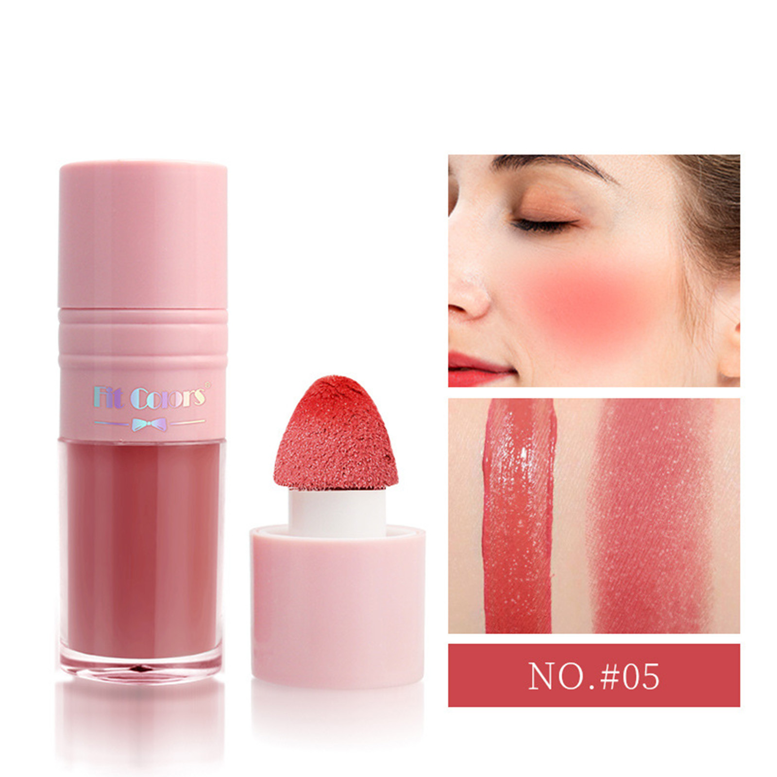 FSTDelivery Beauté et Soins Personnels! Ensemble de Fard à Joues Liquide Haute Luminosité Réparation Rouge Mat Fard à Joues Naturel Fard à Joues Liquide Longue Tenue 8 ml, Ensemble de Maquillage Cadeau de Noël pour Femmes Petite Amie Ensemble de Maquillage