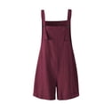 thumbnail image 3 of cfhntfmh Overalls for Women Fashion Sleeveless Adjustable Strap Summer Jumpsuits Loose Square Neck Rompers Outfits Streetwear, 3 of 4