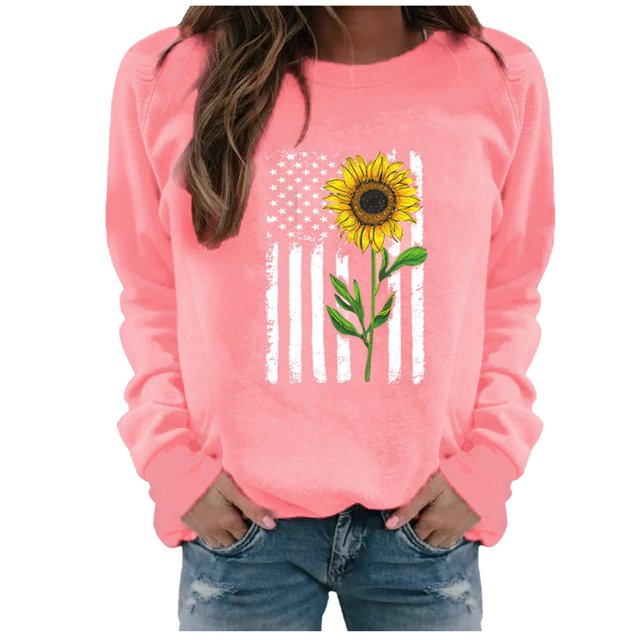 Blouse à Manches Longues pour Femmes Hiver Hauts Décontractés à Manches Longues pour Femmes Chandail en Molleton Imprimé Blouse Tee Chandail Long pour Femmes Hauts Décontractés à Manches Longues pour Femmes