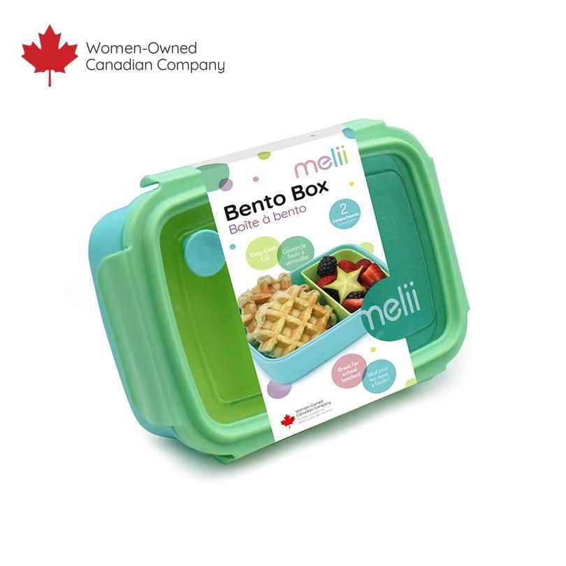 Melii Boîte Bento avec Séparateur Amovible - bleu - 880 ml - 1 unité