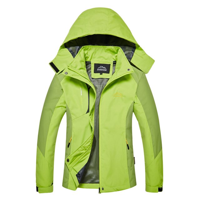 Innerwin Coat Waterproof Men Jacket Snow Ski Buttons Outwear Women Fruit Green M