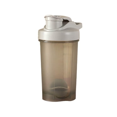 yulier Bouteille Shaker pour Mélanges de Protéines, 500 ml, Bouteilles Shaker pour Protéines avec Échelle, Bouteille Mélangeuse, Bouteille à Protéines, Gobelet Shaker Portable pour Boisson de Pré-Entraînement au Lactosérum, Gris