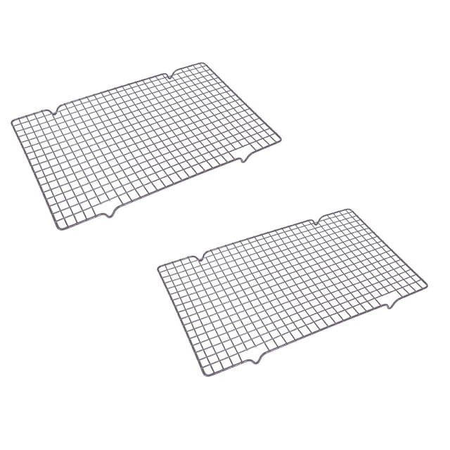 Oleegame 2PC Spoon And Lid Rest 1PCS Racks For Cooking And Baking 10" X 16"Heavy Duty Stainless Wire Rack For Baking Grilling Roasting Oven & Dishwasher Fits Half Sheet Pan Black
