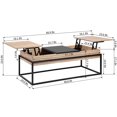 thumbnail image 4 of Homycasa 47.2'' Metal Expandable Coffee Table with Storage, 4 of 9