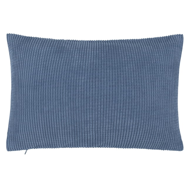 Unique Bargains Soft Corduroy Corn Striped Decorative Throw Pillow Cover