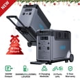 thumbnail image 1 of ABOK Ark 3600 Solar Generator + Extra Battery Pack 3840B, Expandable to 7680Wh, Power Station for Home Backup Activity, 1 of 9