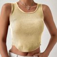 thumbnail image 2 of RKSTN Womens Tank Tops Crewneck Slim Fit Basic Solid Color Casual Summer Sleeveless Crop Tops, 2 of 9