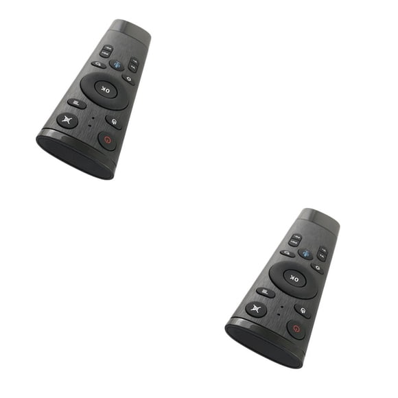 relayinert Replacement for Android Box PC Voice Control Gyro Sensing Game Gyro Sensing Game Wireless Remote Controller black 2Set