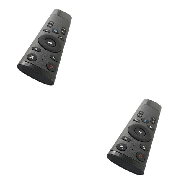 relayinert Replacement for Android Box PC Voice Control Gyro Sensing Game Gyro Sensing Game Wireless Remote Controller black 2Set