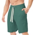 thumbnail image 2 of cllios Deals Mens Sweat Shorts with Pockets Running Shorts Lounge Gym Jogger Athletic Drawstring Elastic Waist Shorts, 2 of 3