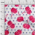 thumbnail image 2 of oneOone Polyester Spandex Red Fabric Cherry Sewing Craft Projects Fabric Prints By Yard 56 Inch Wide, 2 of 4