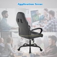 thumbnail image 2 of BestOffice Ergonomic PU Leather Executive Office Chair, PC Task Chair with Lumbar Support, Black, 2 of 7
