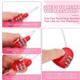 thumbnail image 3 of Thinsony Cadenas en Forme de Cœur 2 Pcs, Design Élégant, Durable, Résistant, Rangement Adapté Cadeaux de la Saint-Valentin, Combinaison Rouge 06U(50CM), 3 of 6