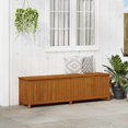 thumbnail image 1 of vidaXL Garden Storage Box 200x50x58 cm Solid Acacia Wood, 1 of 7