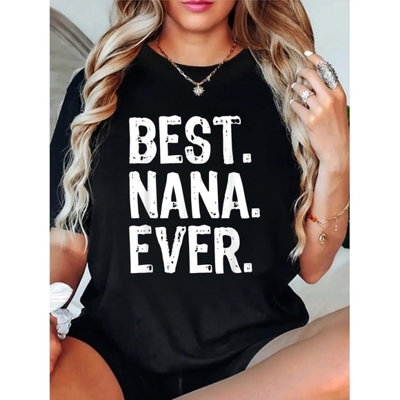 Meilleur Nana de Tous les Temps Famille Cool T-Shirt Drôle