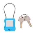 thumbnail image 1 of Lockout Tagout Kit, Robust Heavy Duty Lockout Cable  Compact Insulating Durable 85mm Shackle With 2 Key For Enterprise Management Blue, 1 of 8