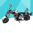 thumbnail image 2 of Motorcycle Model Iron Bronze Tone Metal Small Motorbike Model for Home Decor (Grey), 2 of 8