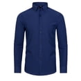 thumbnail image 4 of TIMIFIS Men's Business Shirts Casual Suit Shirts Solid Formal Turndown Collar Shirt, 4 of 4