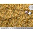 thumbnail image 2 of Soimoi Orange Poly Georgette Fabric Tiger & Giraffe Animal Skin Decor Fabric Printed BTY 42 Inch Wide, 2 of 3