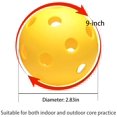 thumbnail image 4 of 12 Pack Plastic Baseball Practice Baseballs for Hitting, Indoor Outdoor Lightweight Balls Baseball Batting Training, 4 of 7