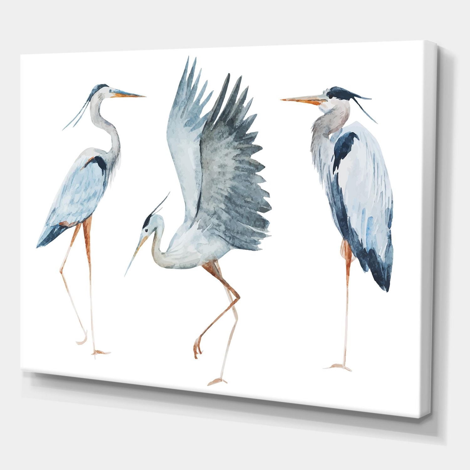 Designart Oiseaux Héron II Art mural sur toile