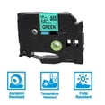 thumbnail image 2 of fashionhome 12mm Label Tapes Waterproof Oil Resistant Carbon Ribbon Replacement for Brother P-Touch Printer Tze231, 2 of 9