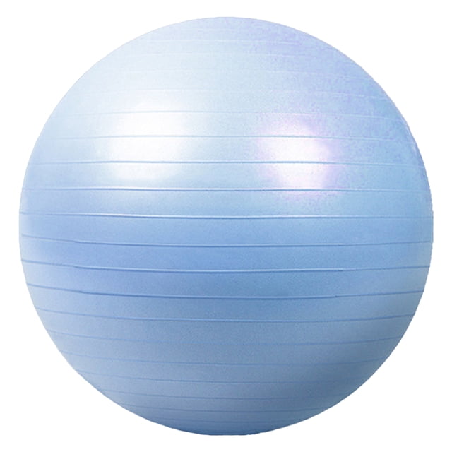 ExtraThick Yoga Ball Exercise Ball by EseeAier, shown in a light blue color with a textured anti-slip surface. Designed for balance, stability, pregnancy exercises, and physical therapy, it features a honeycomb structure for slow deflation and enhanced safety. Suitable as an office ball chair for improved posture and core strengthening. Quick pump included.