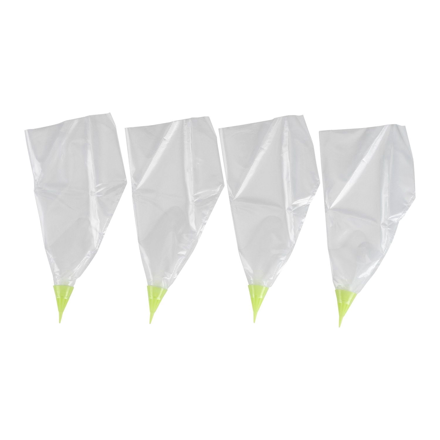 Poches à pâtisserie jetables de 12 po GoodCook Les Essentiels avec quatre embouts Oodle pour la décoration des gâteaux, avec douilles en étoile préfixés.