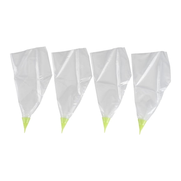 GoodCook Everyday Oodle Tips 4 count Disposable Cake Decorating 12” Long Bags with Pre-attached Star Tips