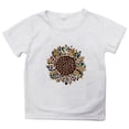 thumbnail image 4 of PMVFHDE T-Shirt Graphique pour Enfants à Imprimé Tournesol, Col Rond, Manches Courtes, Haut Décontracté, Tee pour Fille, 2-Blanc, 3-4 Ans, 4 of 4