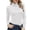 White, variant on Baberdicy Women's T-Shirts Women Mock Turtleneck Long Sleeve Pullover High Neck Tight Fitting Priming T Shirt Womens Tops White