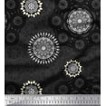 thumbnail image 1 of Soimoi Polyester Crepe Fabric Mandala Ethnic Print Sewing Fabric Yard 52 Inch Wide, 1 of 3