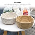 thumbnail image 4 of ziyahi 3 Pieces/Set Storage Basket Washable Cotton Braided Replacement Underwear Socks Living Room Sundries Makeup Container Organizer Light Grey, 4 of 9