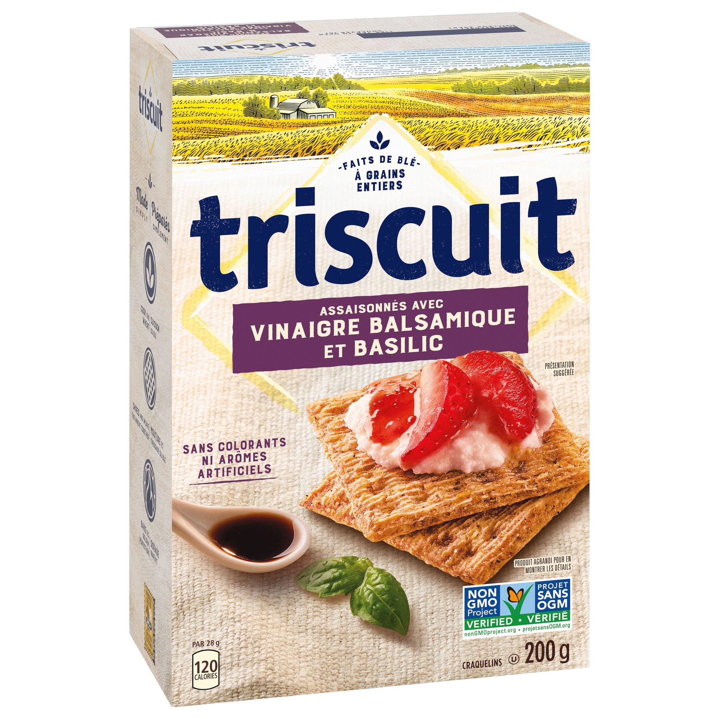 TRISCUIT Vinaigre Balsamique et Basilic Craquelins