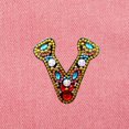 thumbnail image 4 of Christmas Letters Keychain 26 Letters Rhinestone Pendant, 4 of 8
