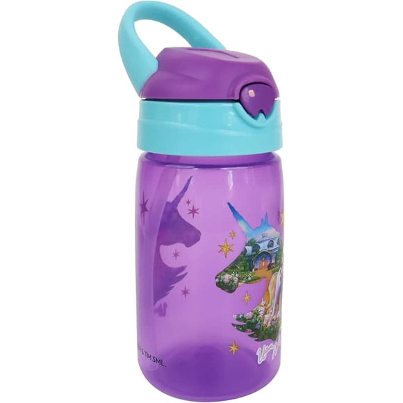 UNICORN ACADEMY PP WATER BOTTLE WITH SOFT HANDLE 430ML