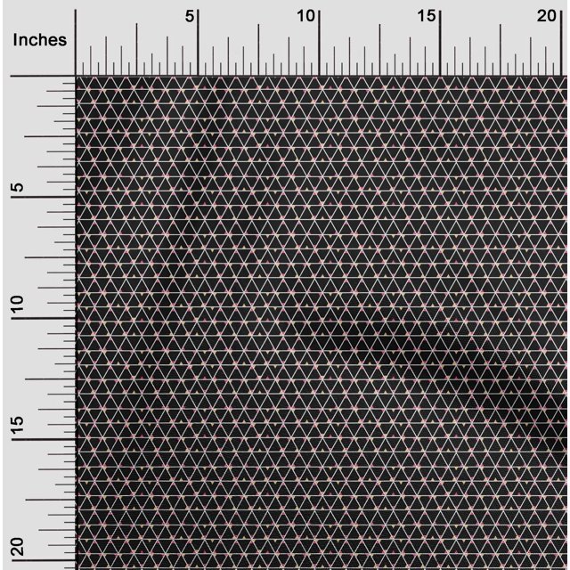 oneOone Cotton Flex Fabric Triangle Geometric Print Sewing Fabric BTY 40 Inch Wide