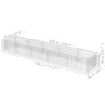 thumbnail image 4 of vidaXL Gabion Lit Surélevé Acier Galvanisé 450x90x50 cm, 4 of 5