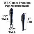 thumbnail image 2 of WE Games Chrome Cribbage Pegs - Swarovski Crystals - Set of 3 - Light Rose, 2 of 5