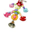 thumbnail image 4 of Agiferg Colorful Pet Bird Parrot Swing Cage Bells Bite Toy For Parakeet Cockatiel Toys, 4 of 4