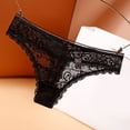 thumbnail image 2 of B91xZ Culottes Bikini Respirantes à Rayures, Noir, 2 of 3