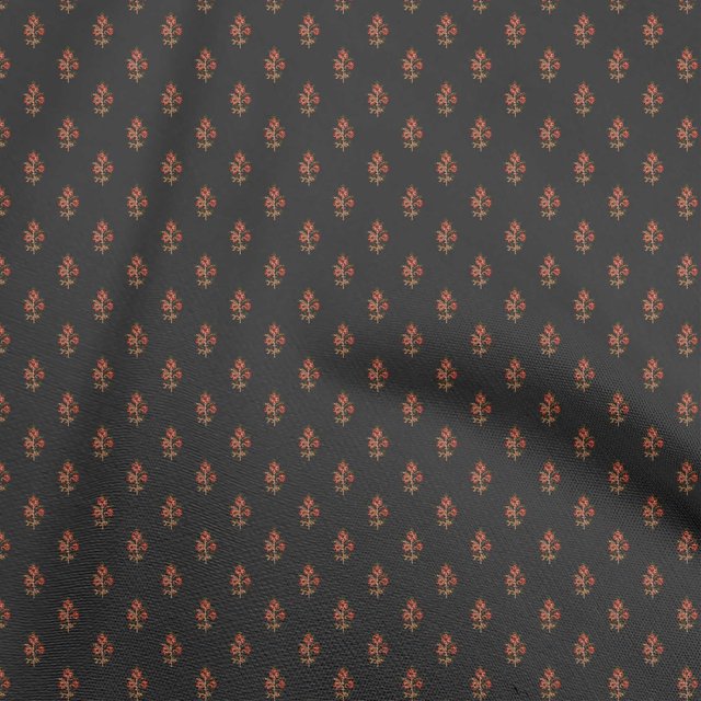 oneOone Rayonne Brun Rouille Tissu Bloc Matière de Robe Tissu Imprimé Tissu au Yard 56 Pouces de Large-A6
