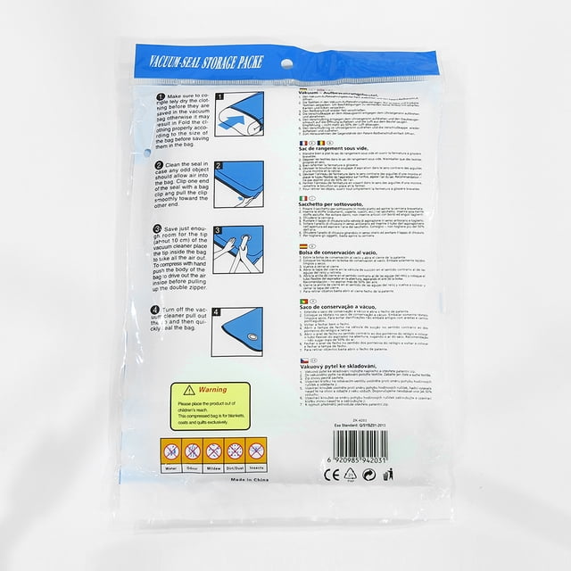 Air Vacuum Bag Storage Organizer for Space Saving – Compression Bags for Seamless Closet & Travel Use