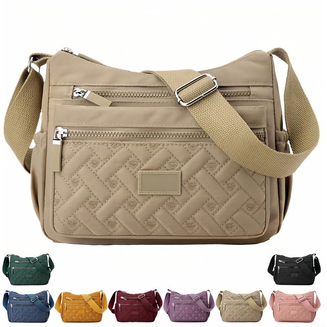 Apparent Crossbody Bag, Apparenth Nylon Shoulder Messenger Bag, Multi Pocket, Waterproof Large Capacity