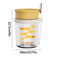 thumbnail image 2 of Portable Graduated Breakfast Glass Jar And Coffee Cup With Lid Spoon, 2 of 2