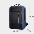 thumbnail image 3 of Cagogo Laptop Backpack, Business Slim Laptop Bag with USB Charging Port for Men Women, Water Resistant 16 Inch Computer Backpack, Durable Travel Backpack for College Study Work Office Commute, 3 of 6