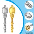 thumbnail image 3 of Unique Bargains Wax Seal Stamp Handle Only Metal Handle Replacement Sealing Stamp Handles Style 1, Golden Silver 2 Pack, 3 of 6