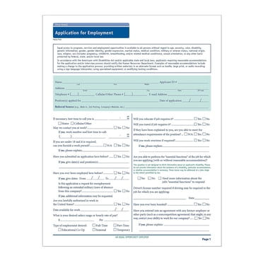 ComplyRight Washington Job Application, Pack of 50 (A2179WA)