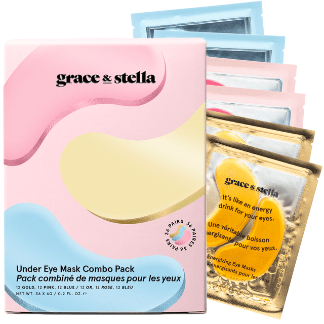 grace & stella Under Eye Masks for Dark Circles & Puffy Eyes, 36 Pairs