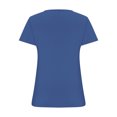 thumbnail image 4 of Dealovy Hauts de Sortie pour Femmes Manches Courtes Col Rond T-Shirts Ajustés Doux Couleur Unie Confortables T-Shirts Basiques, 4 of 5